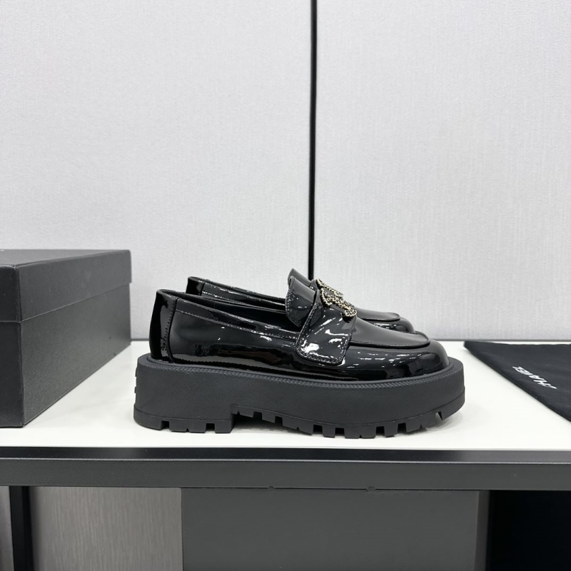 Ch*el leather shoes